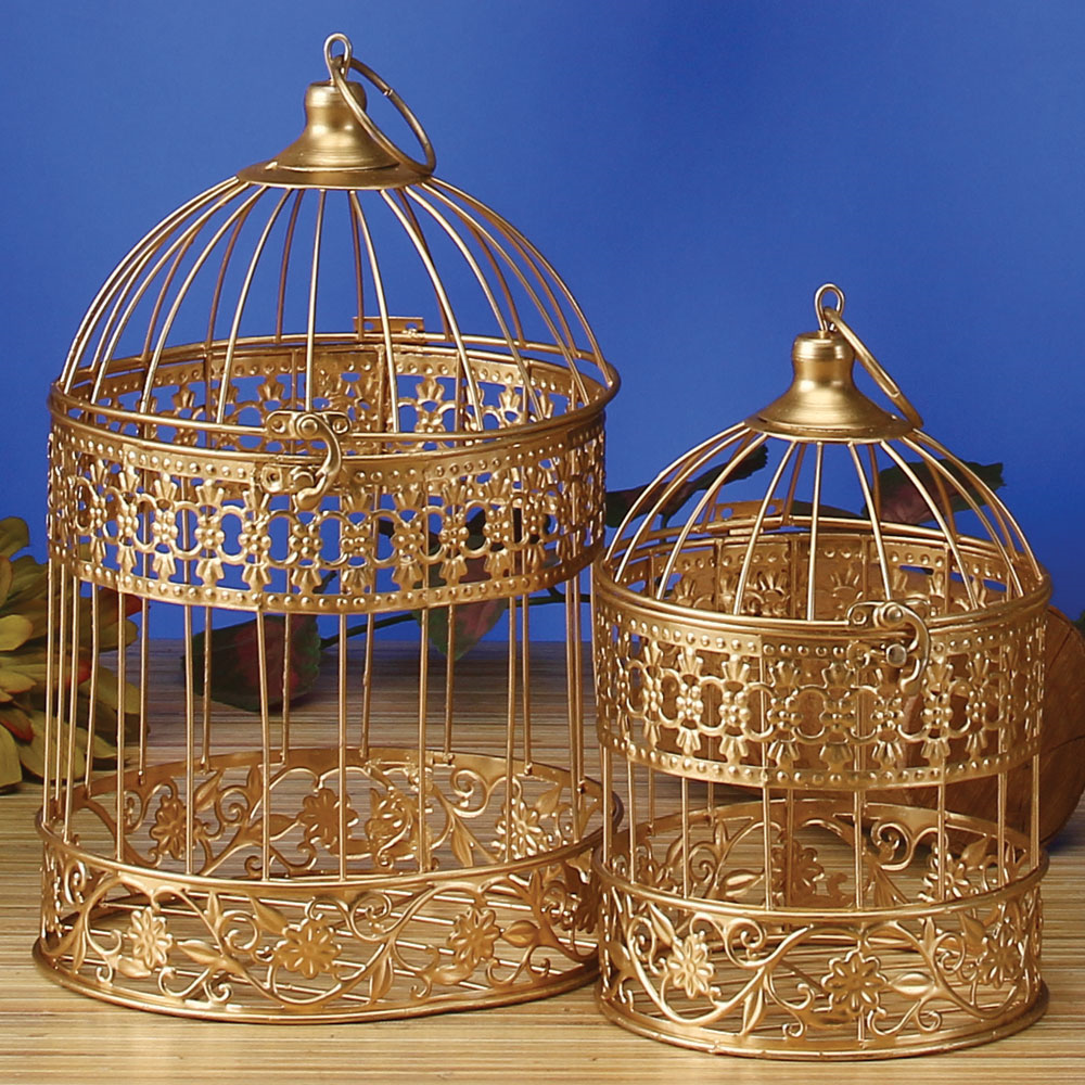 Metal Wire Bird Cages, Set of 3