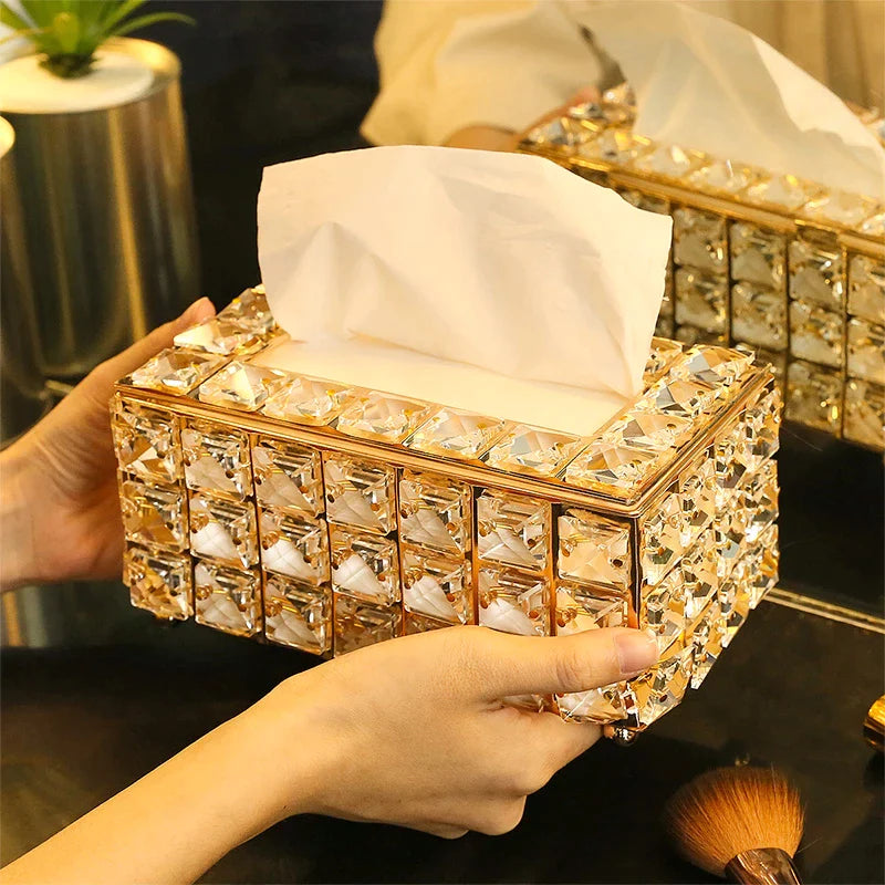 Luxury Crystal Tissue Box
