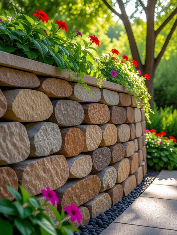 aesthetic functional garden walls