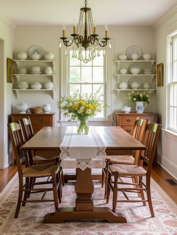 antique furniture enhances charm