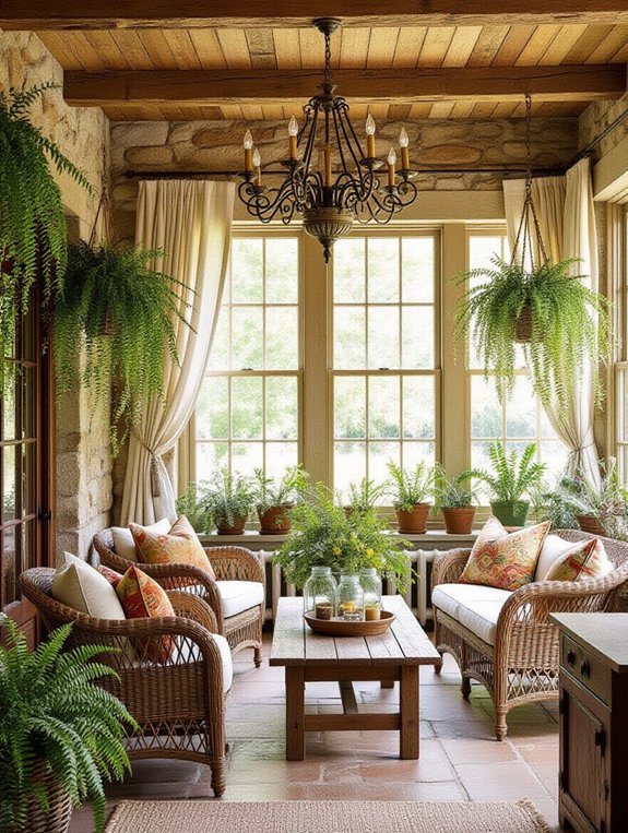 antique lighting enhances charm