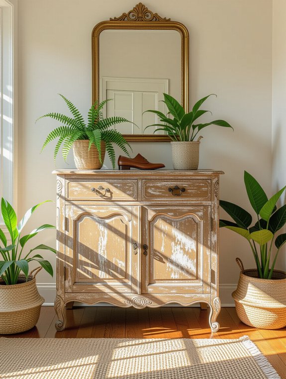 antique shoe cabinet charm