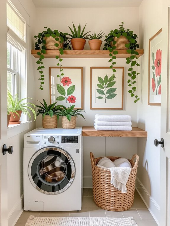 art and plants enhance