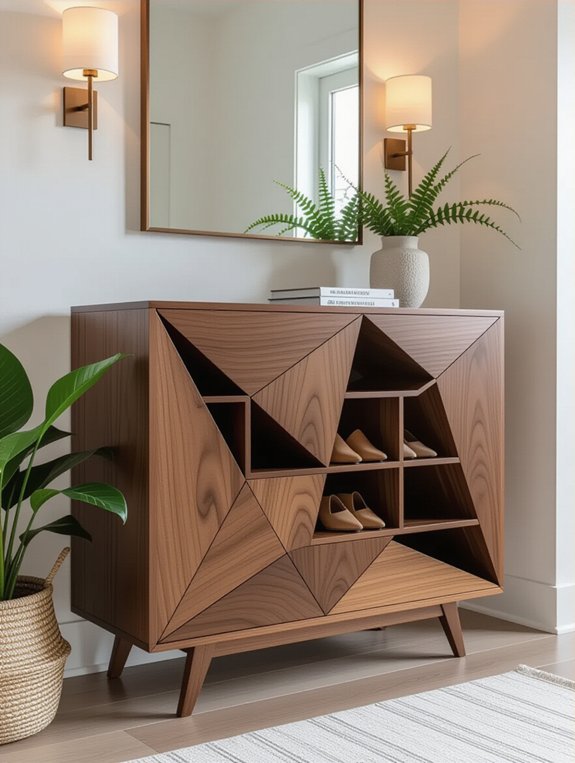 artistic functional entryway design