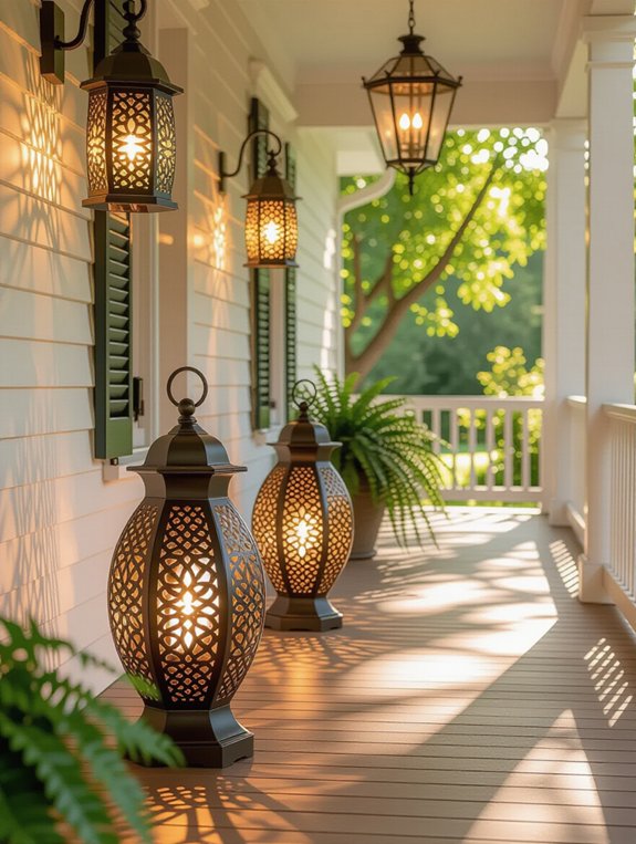 artistic porch lighting enhancement
