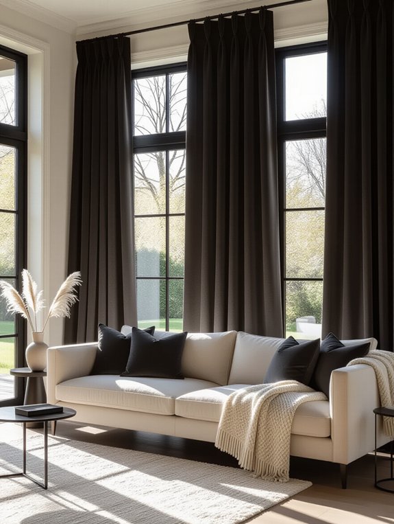 blackout curtains enhance comfort