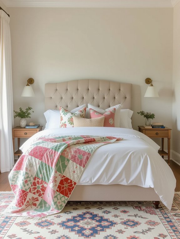 blend modern vintage textiles