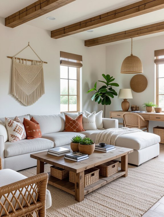 boho farmhouse multi functional living
