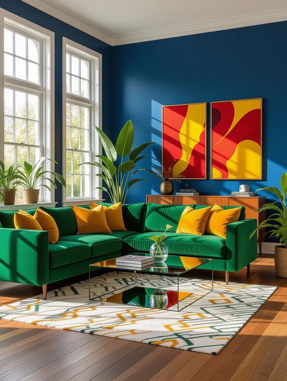 bold colors enhance living space