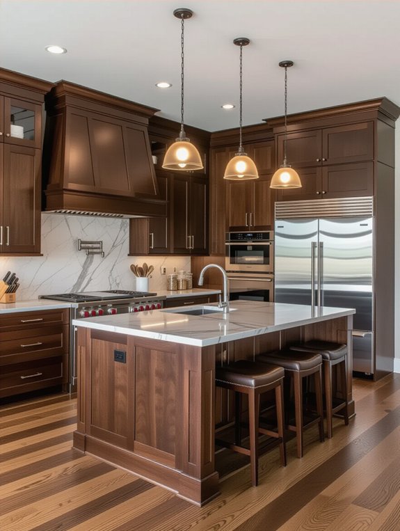 bold dark oak elegance