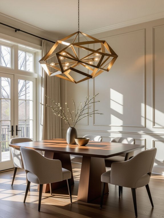 bold geometric lighting statement