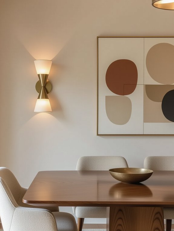 bold geometric wall sconces