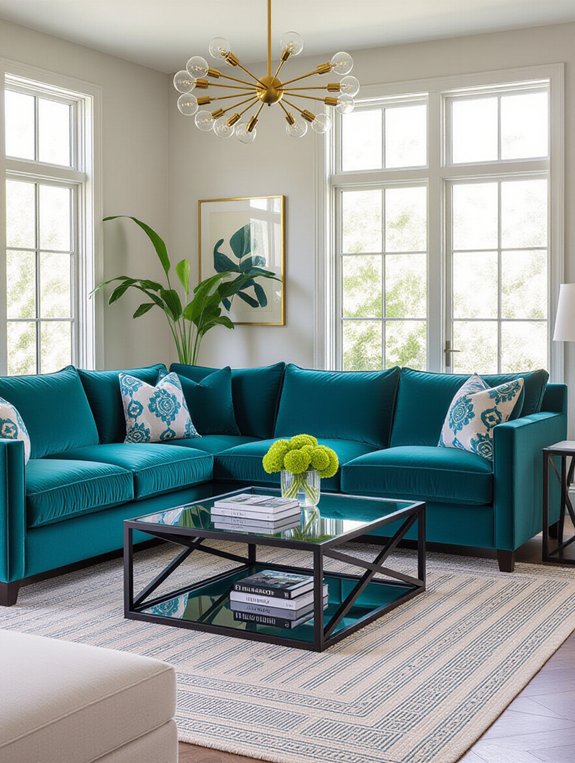 bold l shaped sofa statement