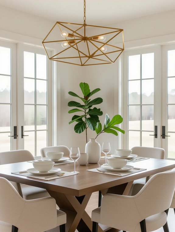 bold light fixtures elevate atmosphere