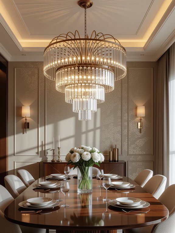 bold oversized chandelier statement