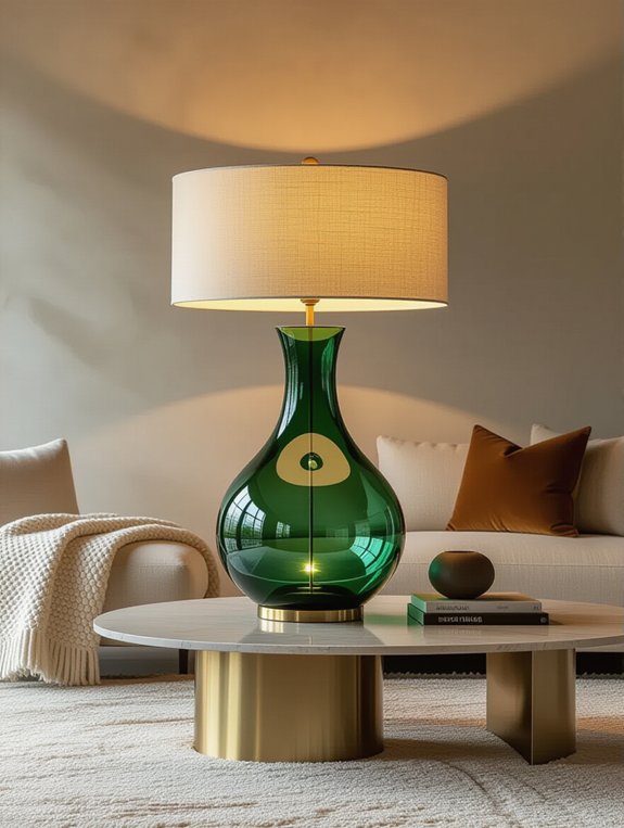 bold oversized statement lamps