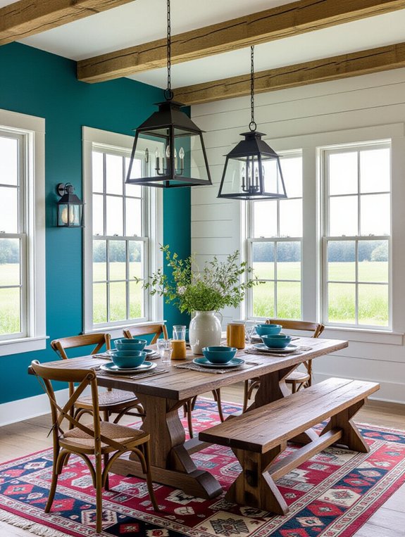 bold rustic accent walls