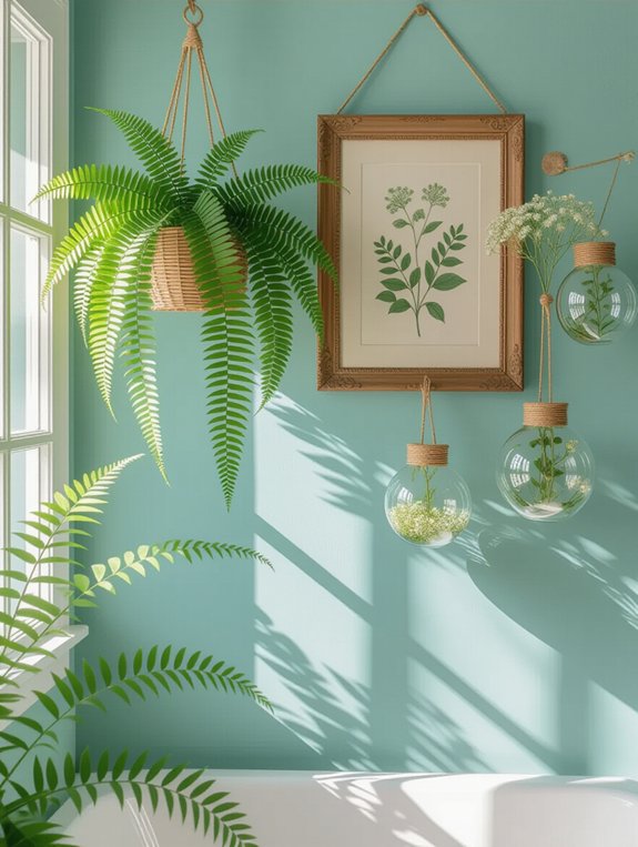 botanical bathroom wall decor