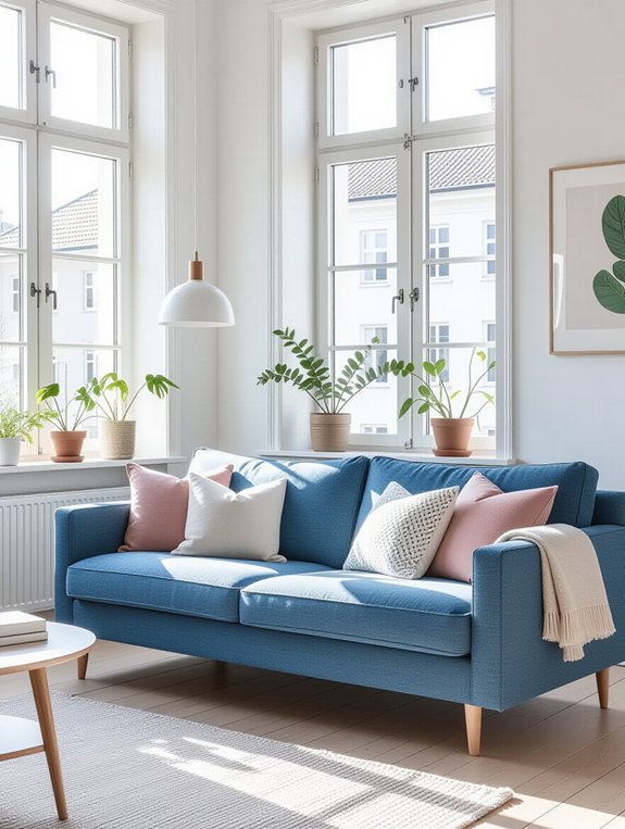 bright airy scandinavian living