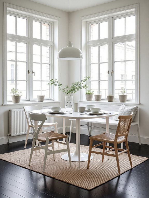 bright decor dark floors