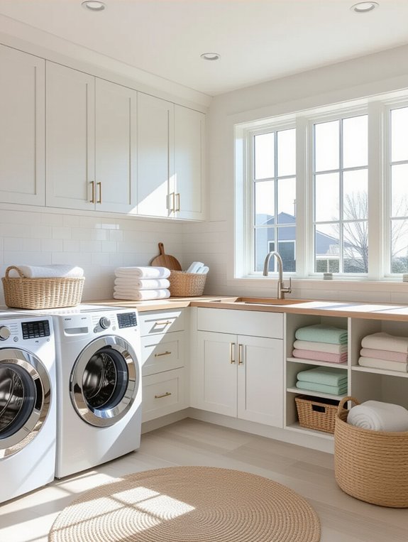 bright lighting enhances laundry