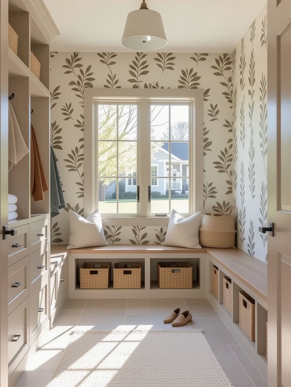 calming minimalist entryway patterns