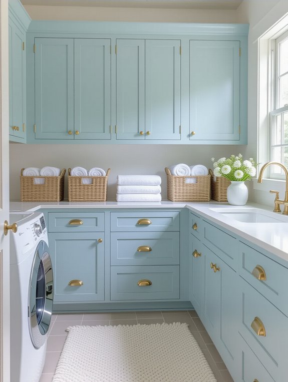 calming soft baby blue