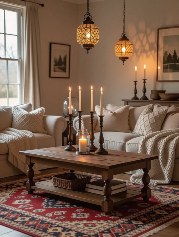 candlelight enhances intimate atmosphere