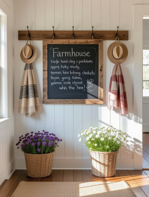 chalkboard wall for organization