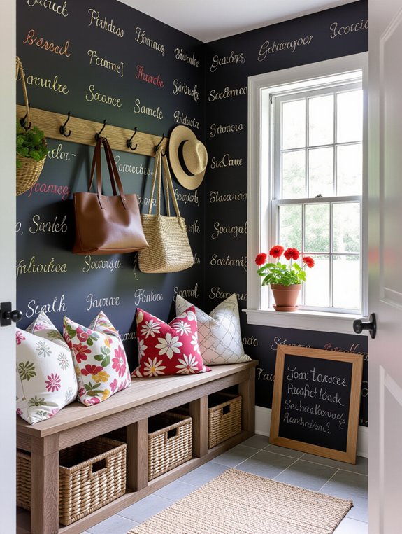 chalkboard wallpaper for organization