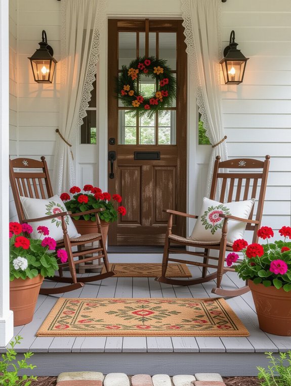 charming antique style door mats