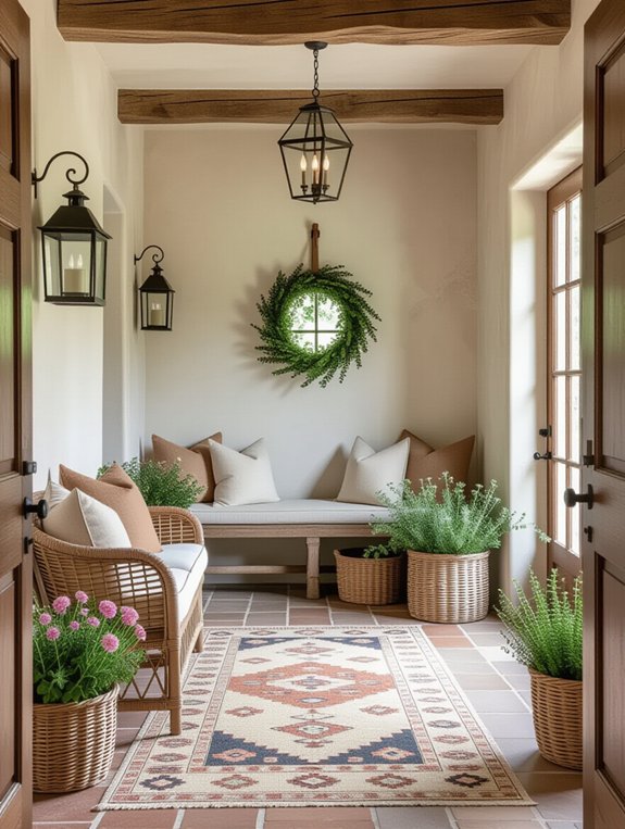 charming farmhouse entryway lighting