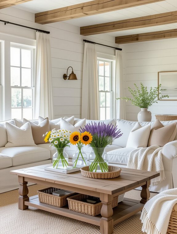 charming floral vase displays