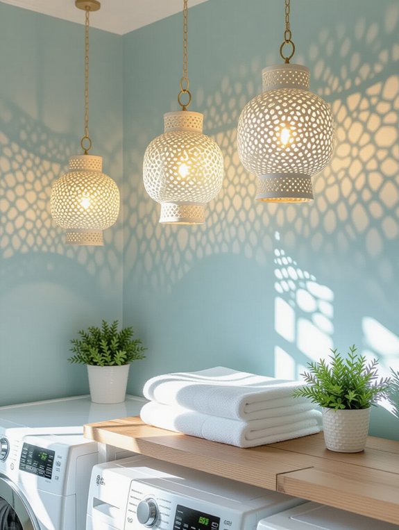 charming laundry room lanterns