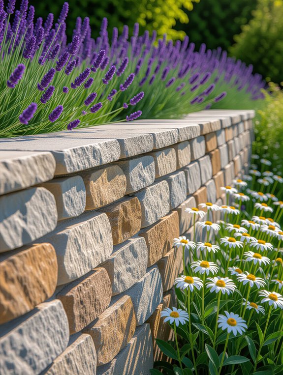 charming low stone wall