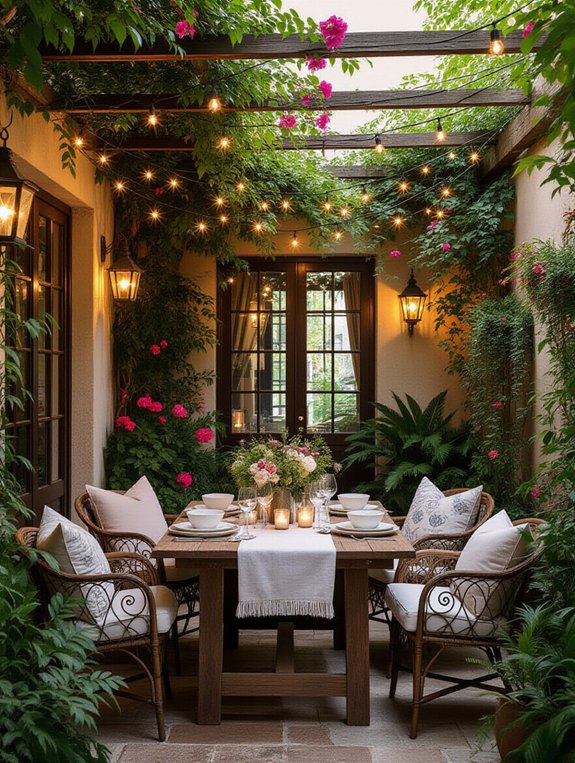 charming outdoor dining experience