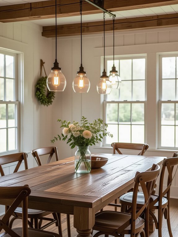 charming rustic mason jar lights