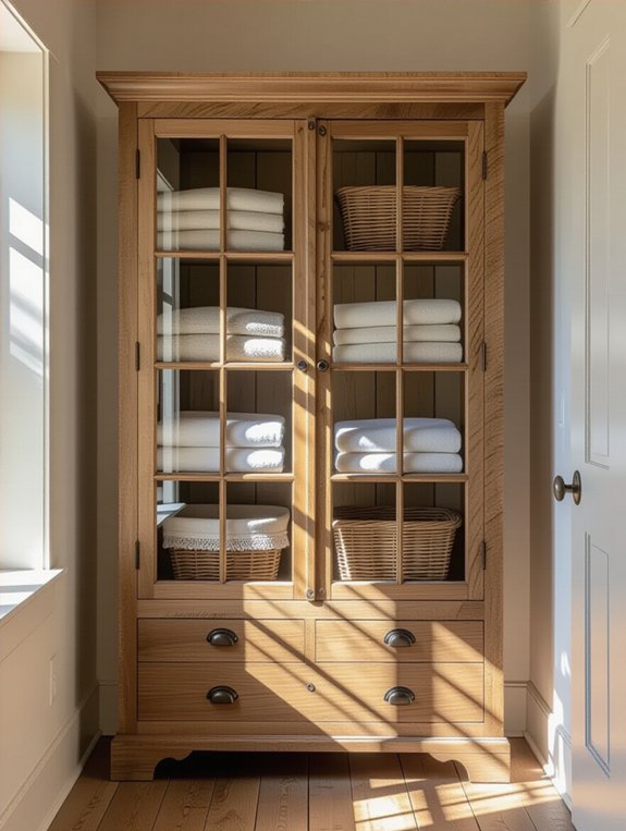 charming rustic wood hutch