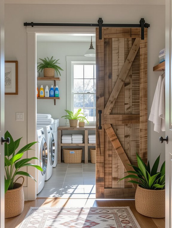 charming sliding barn door