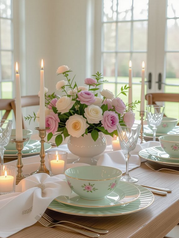 charming spring candle decor
