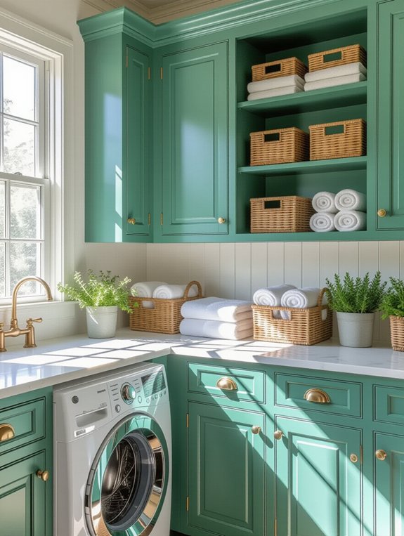 charming vintage laundry cabinets