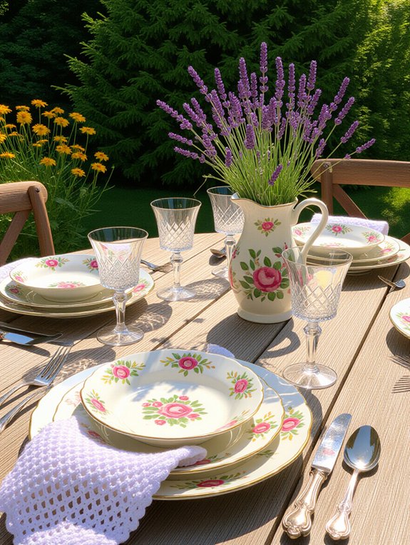 charming vintage patio dining