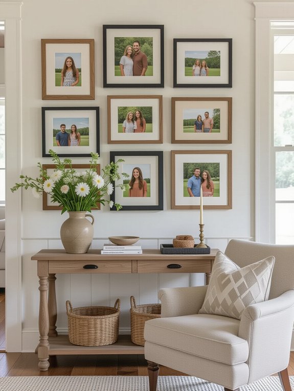 cherished family memories displayed