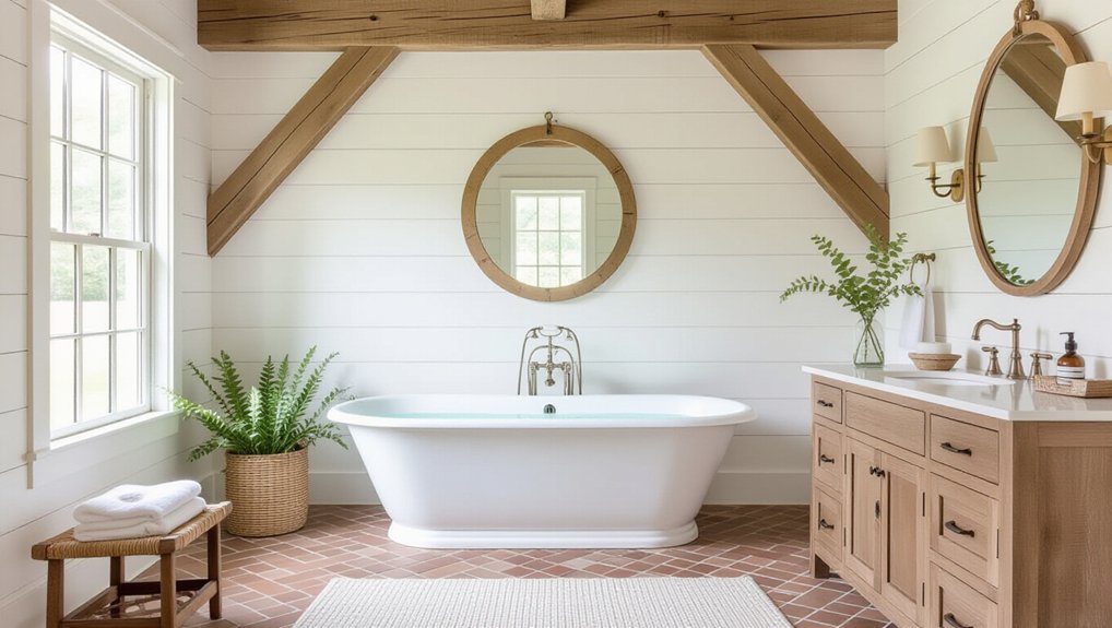 chic farmhouse bathroom designs