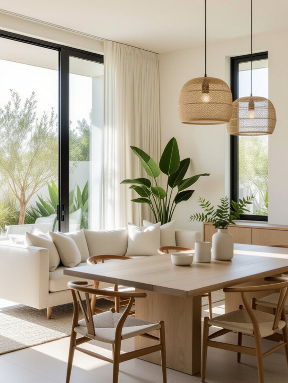 chic minimalist living design