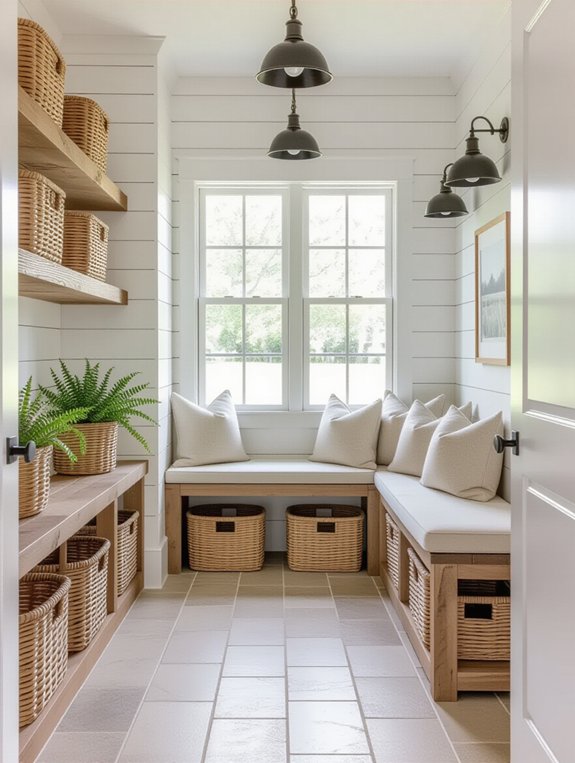 chic mudroom storage solutions