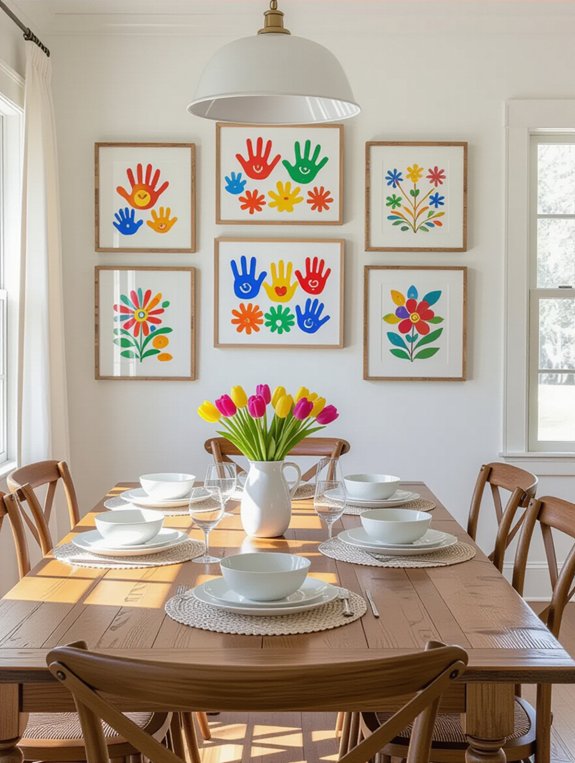 children s art display ideas