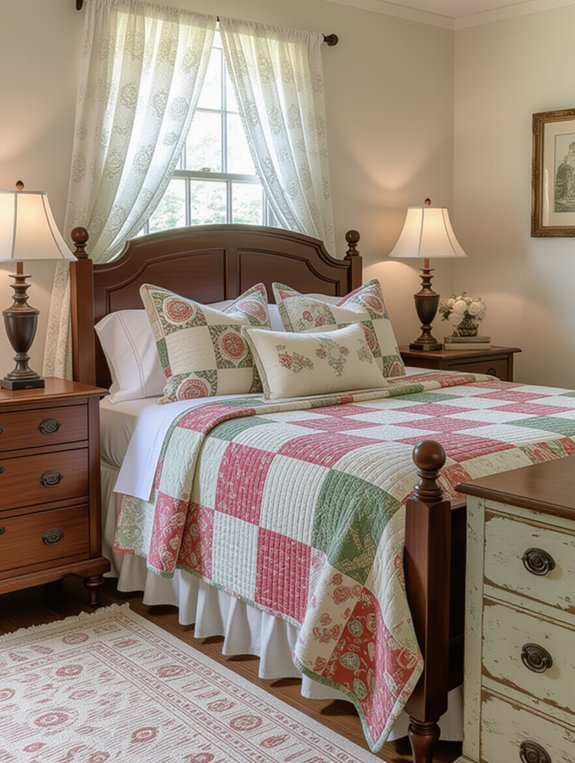 classic patterns enhance bedding