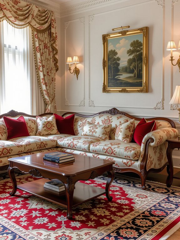 classic patterns enhance sofas