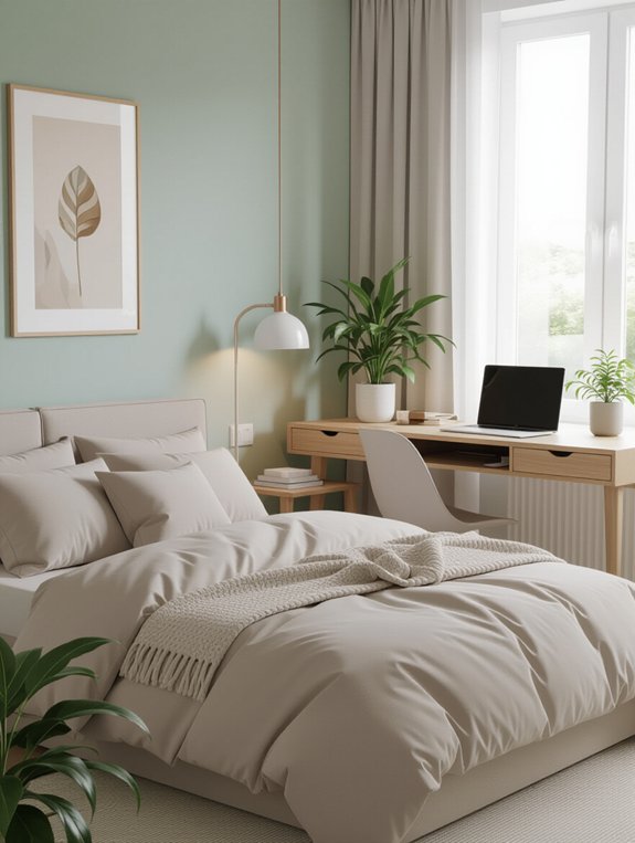 clutter free bedroom office tips